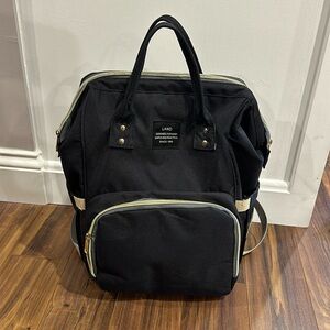 Black diaper bag